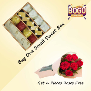 Buy One Prestige Gift Box Get 6 Pieces Rose Free